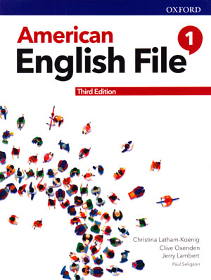 American English File 1 (امریکن انگلیش فایل 1), Christina Latham-Koeing , Clive Oxenden , Jerry Lambert , انگلیش فایل سطح ابتدایی